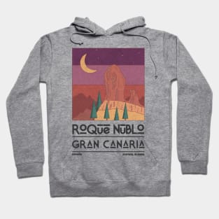 Roque Nublo, Gran Canaria, Spain Retro Travel Hoodie